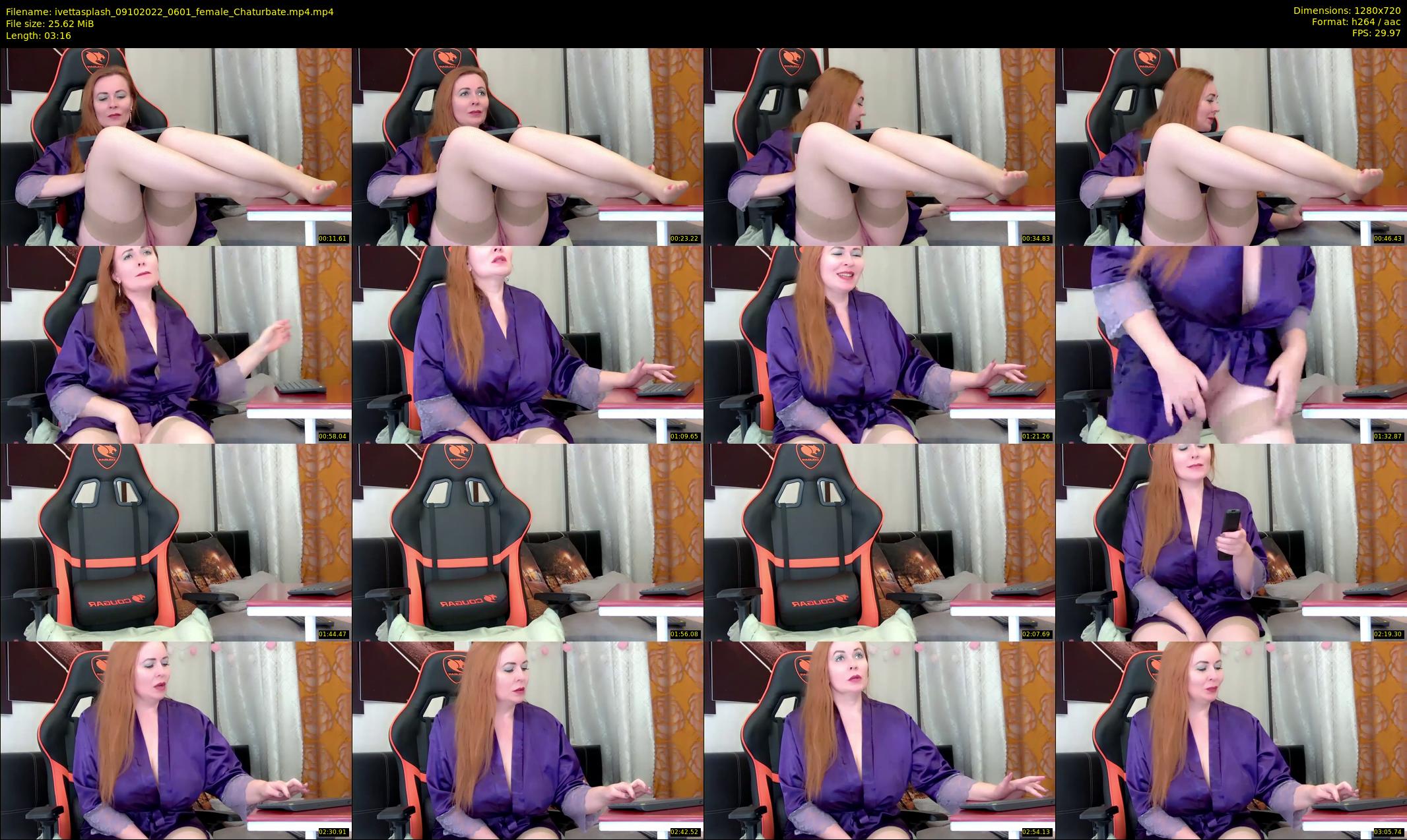 ivettasplash — 4 minute Chaturbate female cam show recording, 720p, Oct 9, 2022