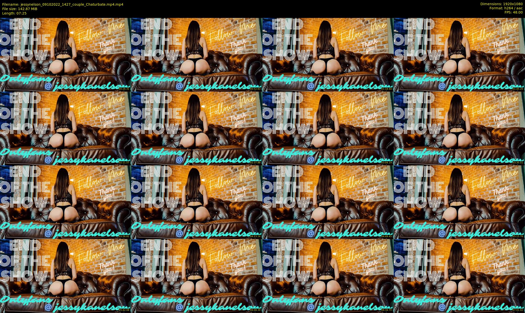 jessynelson — 8 minute Chaturbate female cam show recording, 1080p, Oct 9, 2022