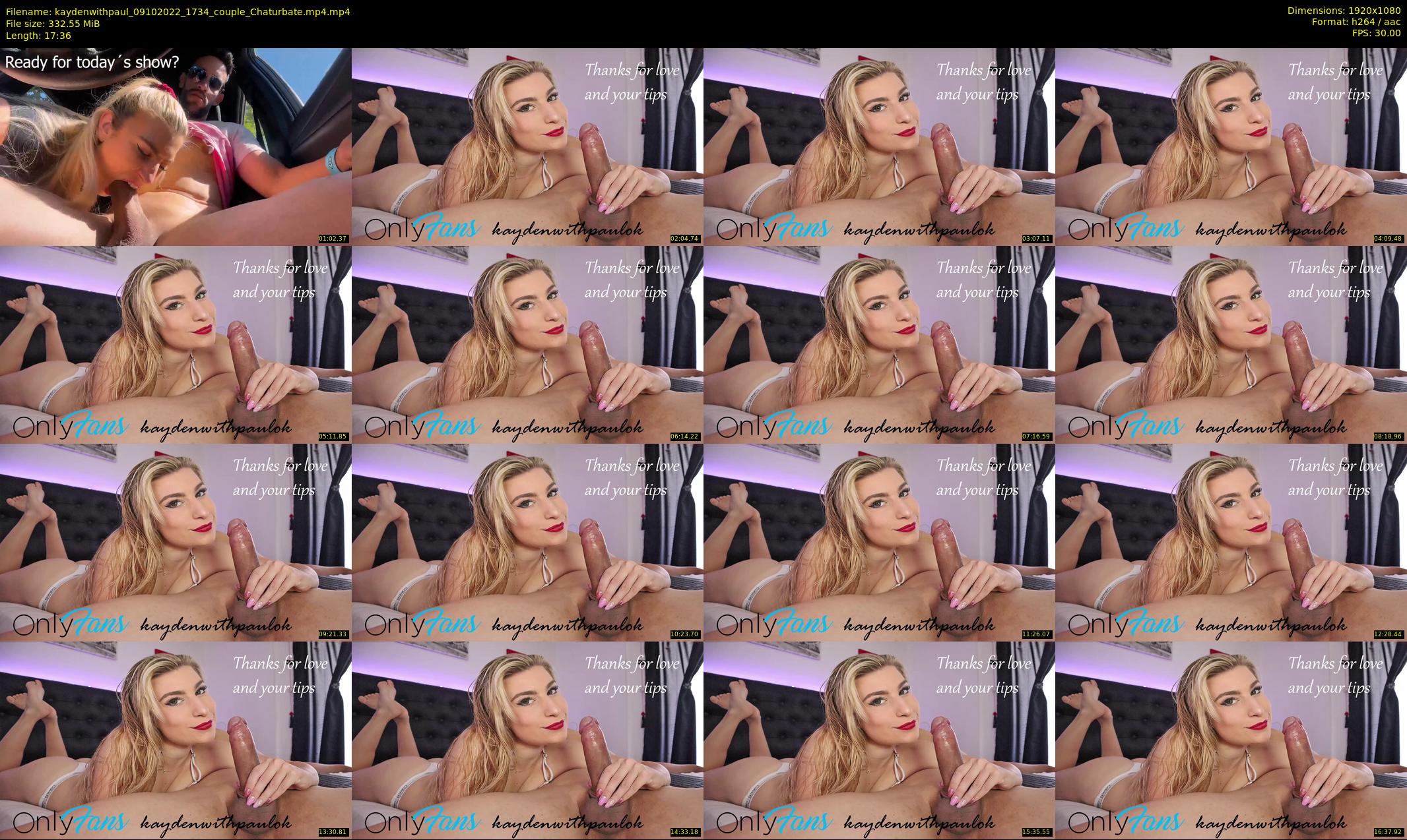 kaydenwithpaul — 18 minute Chaturbate couple cam show recording, 1080p, Oct 9, 2022