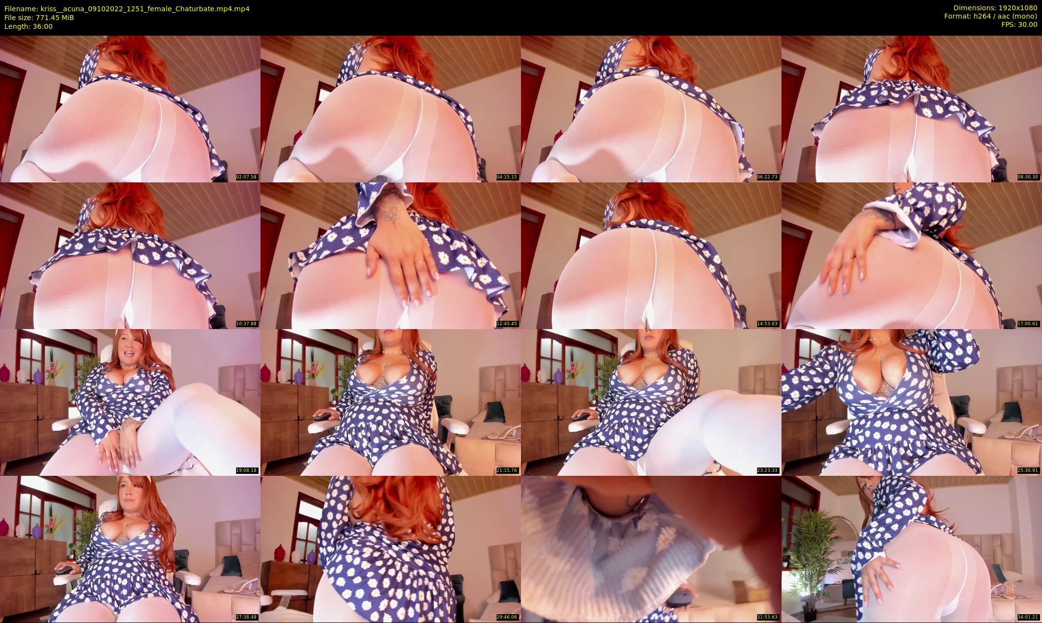 kriss__acuna — 36 minute Chaturbate female cam show recording, 1080p, Oct 9, 2022