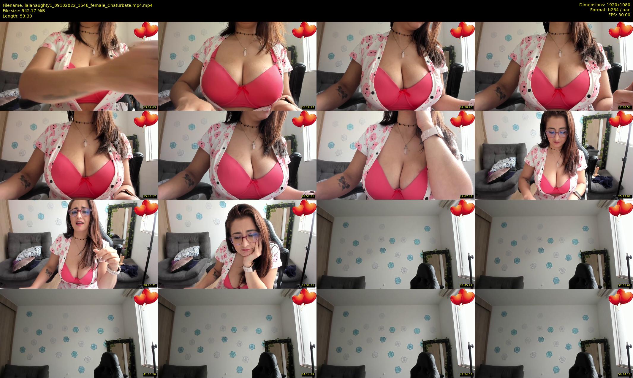 lalanaughty1 — 54 minute Chaturbate female cam show recording, 1080p, Oct 9, 2022