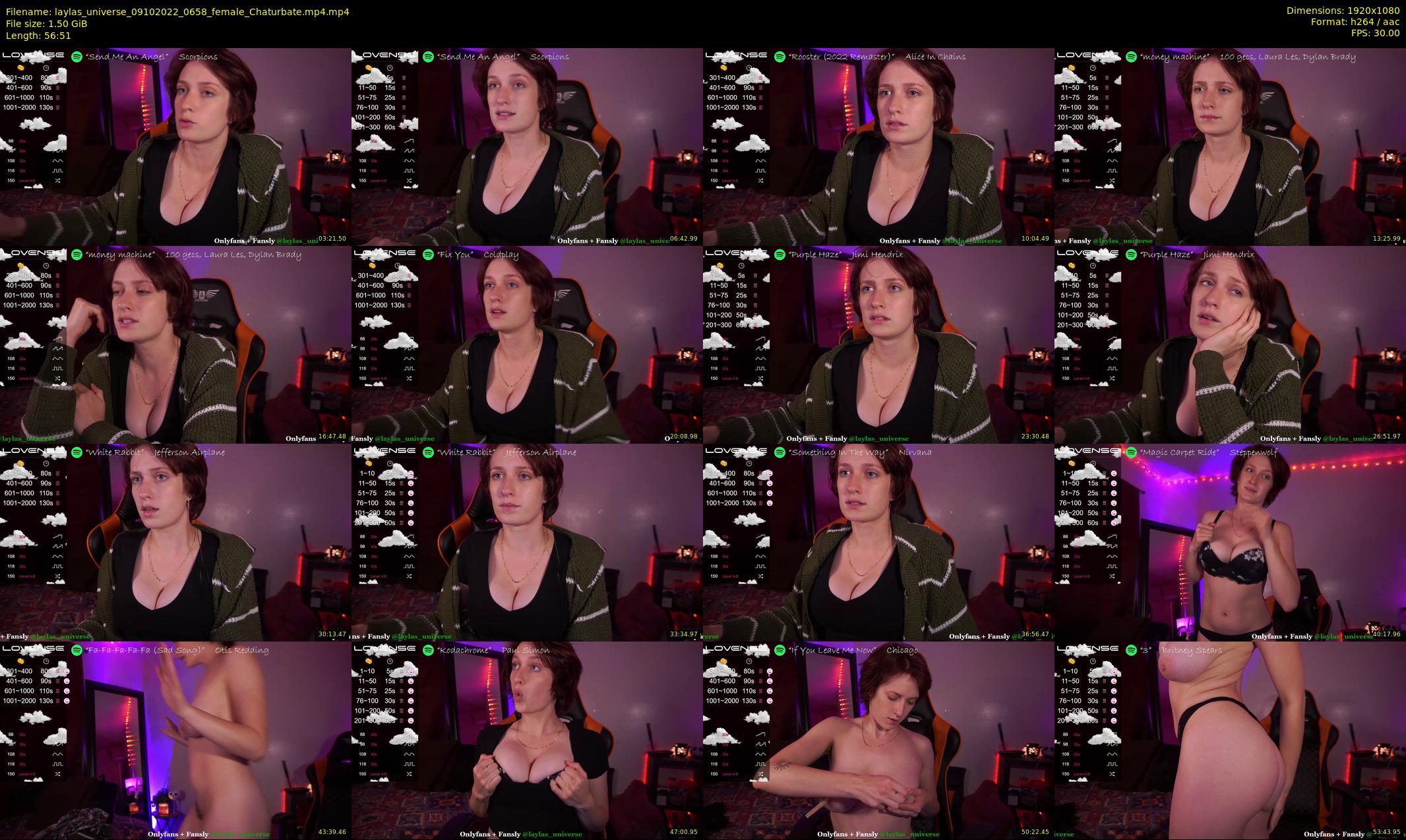 laylas_universe — 57 minute Chaturbate female cam show recording, 1080p, Oct 9, 2022