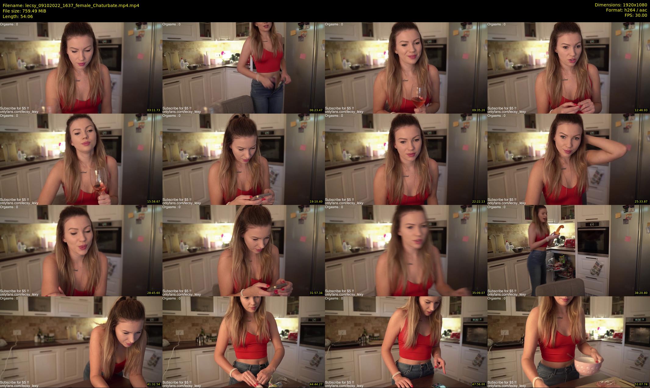 lecsy — 55 minute Chaturbate female cam show recording, 1080p, Oct 9, 2022