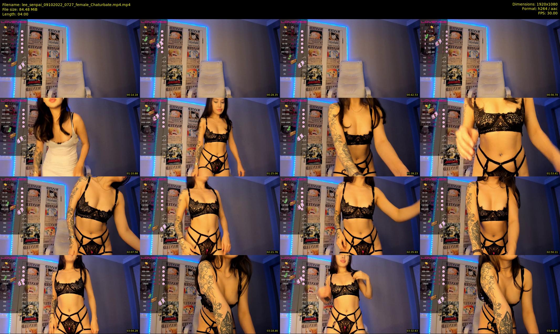lee_senpai — 4 minute Chaturbate female cam show recording, 1080p, Oct 9, 2022