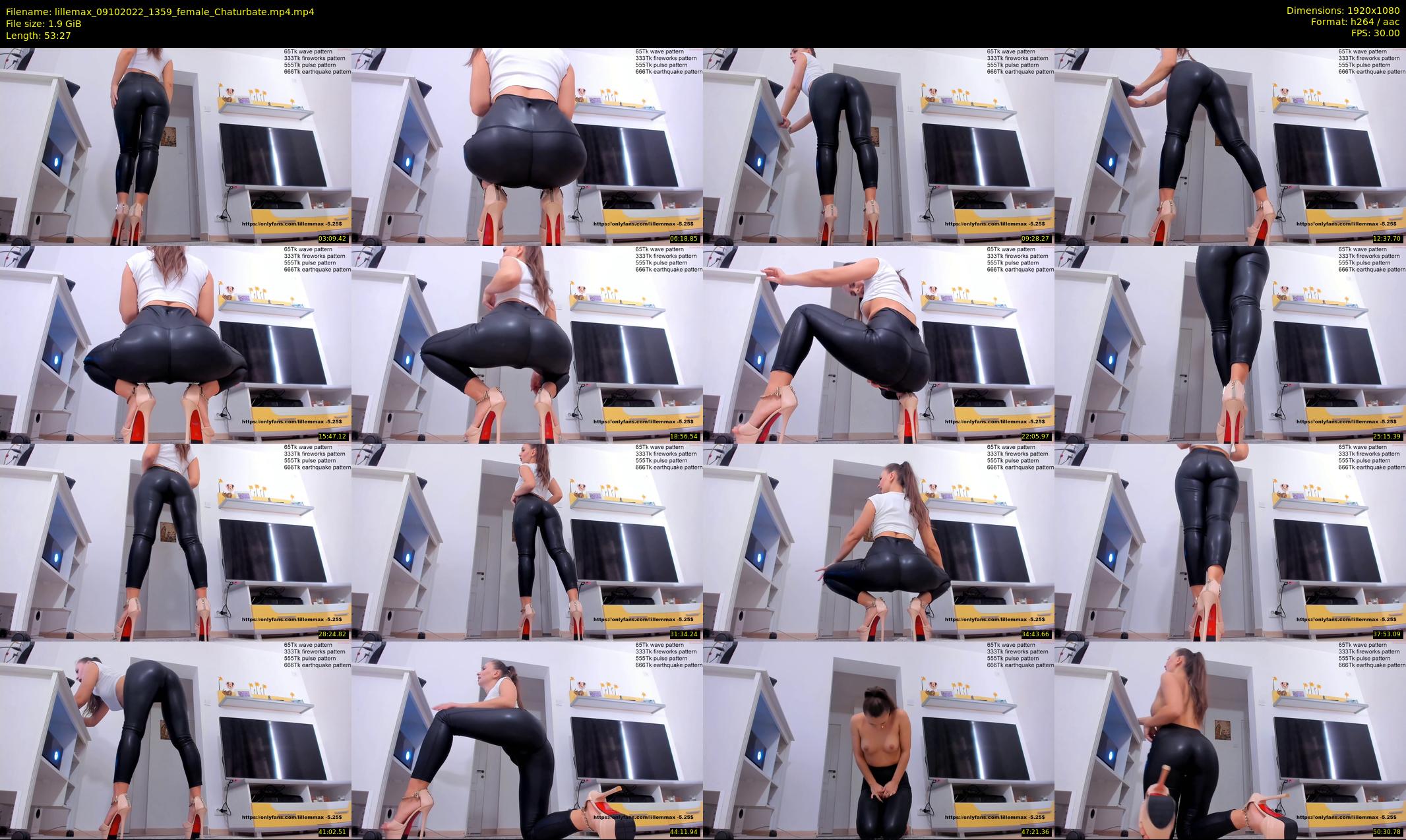 lillemax — 54 minute Chaturbate female cam show recording, 1080p, Oct 9, 2022