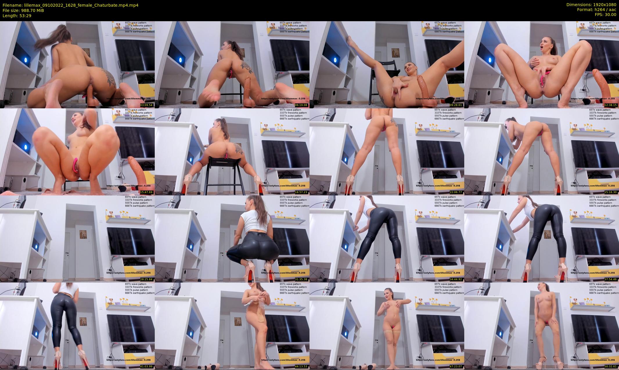 lillemax — 54 minute Chaturbate female cam show recording, 1080p, Oct 9, 2022
