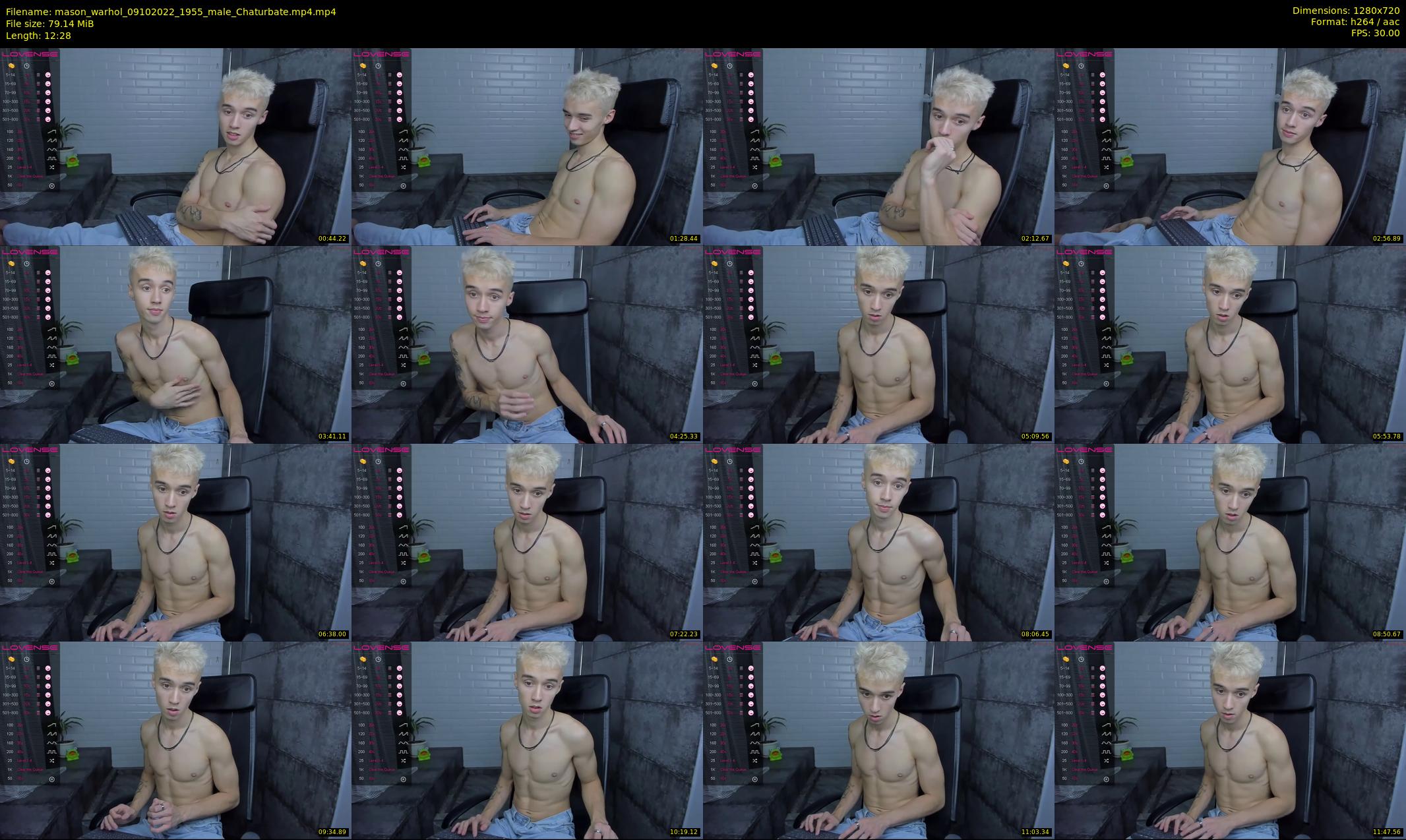 mason_warhol — 13 minute Chaturbate male cam show recording, 720p, Oct 9, 2022