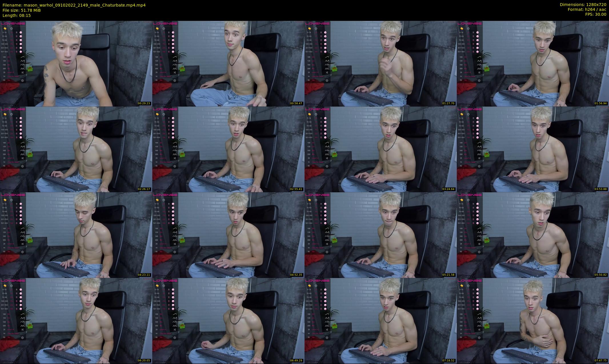 mason_warhol — 9 minute Chaturbate male cam show recording, 720p, Oct 9, 2022