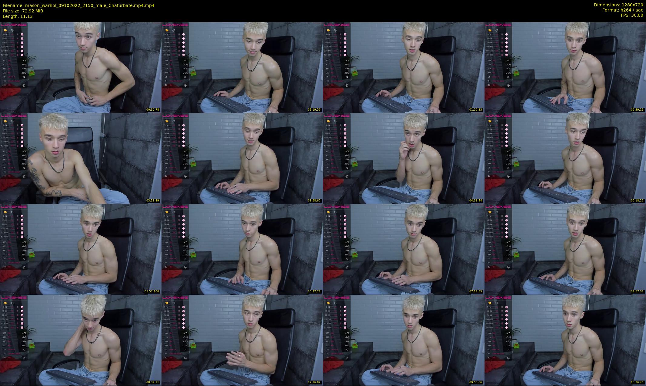 mason_warhol — 12 minute Chaturbate male cam show recording, 720p, Oct 9, 2022