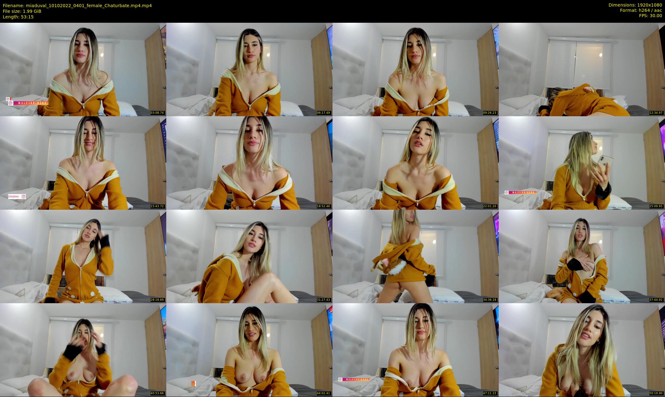 miaduval — 54 minute Chaturbate female cam show recording, 1080p, Oct 10, 2022