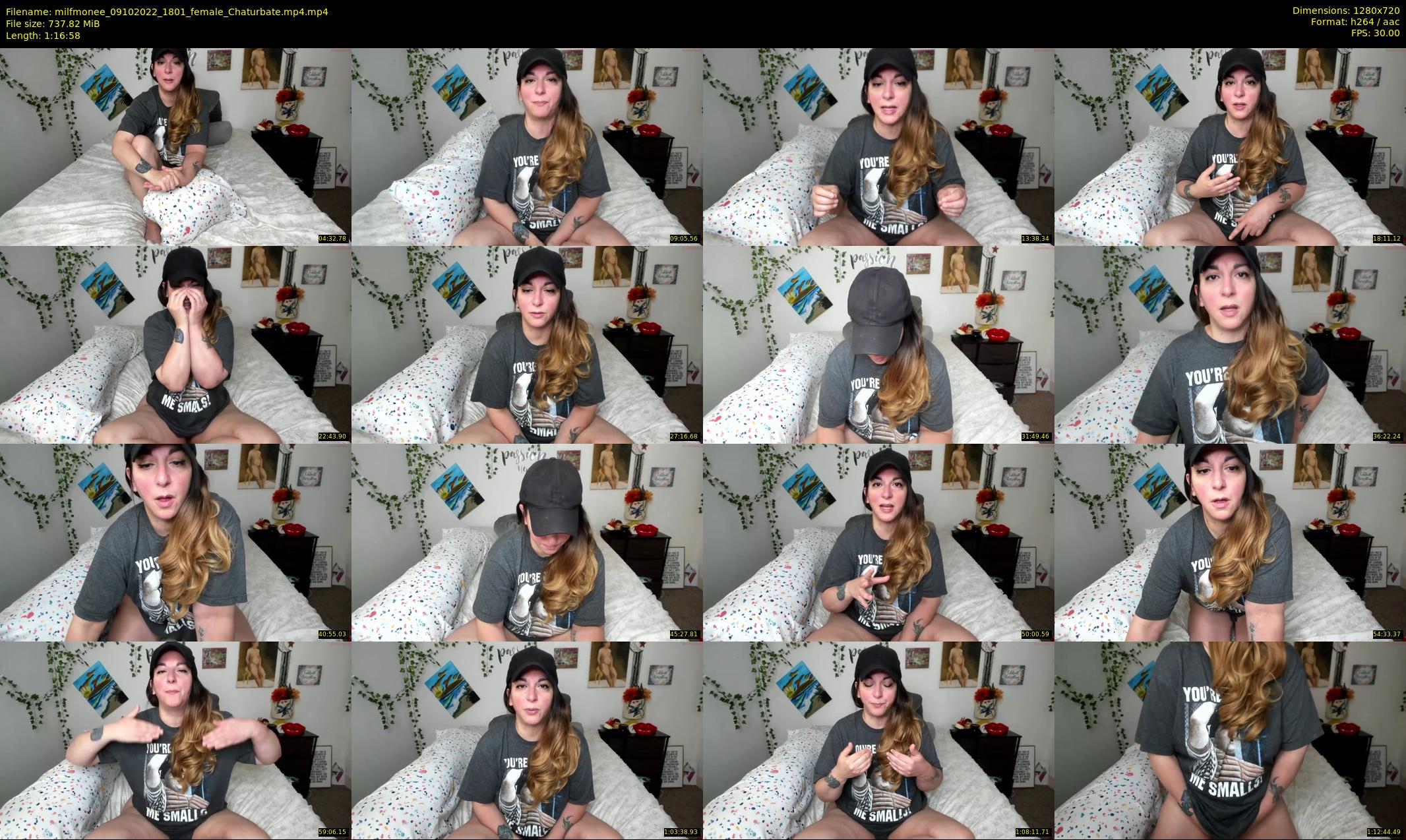milfmonee — 77 minute Chaturbate female cam show recording, 720p, Oct 9, 2022