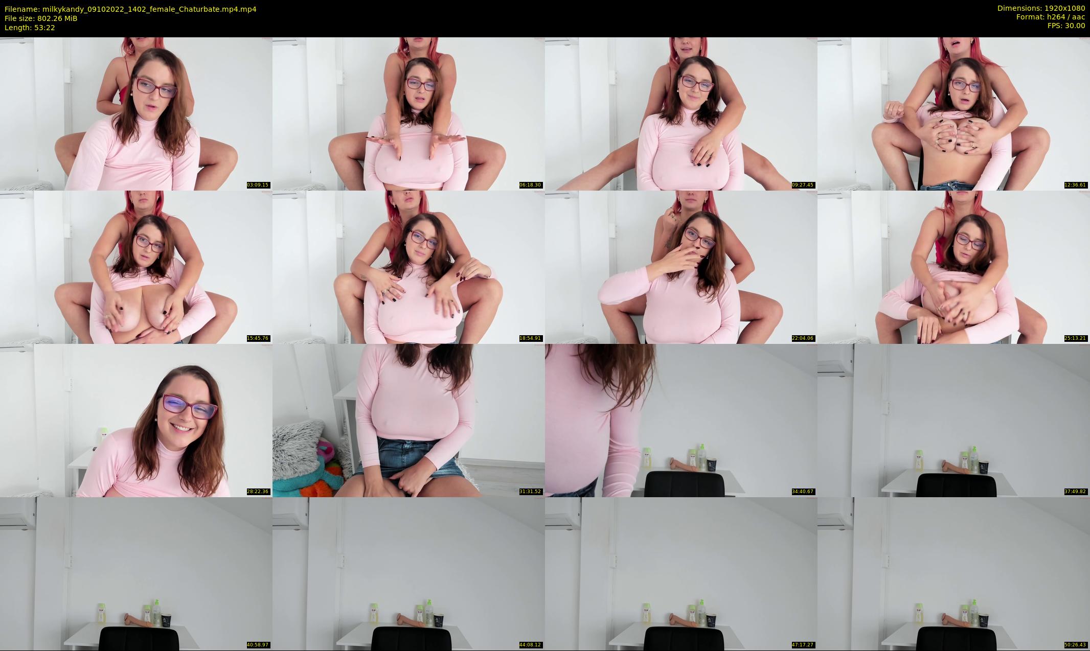 milkykandy — 54 minute Chaturbate female cam show recording, 1080p, Oct 9, 2022