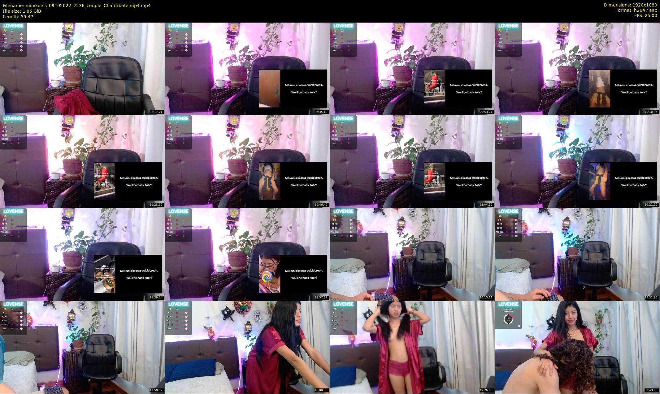 minikunis — 56 minute Chaturbate couple cam show recording, 1080p, Oct 9, 2022