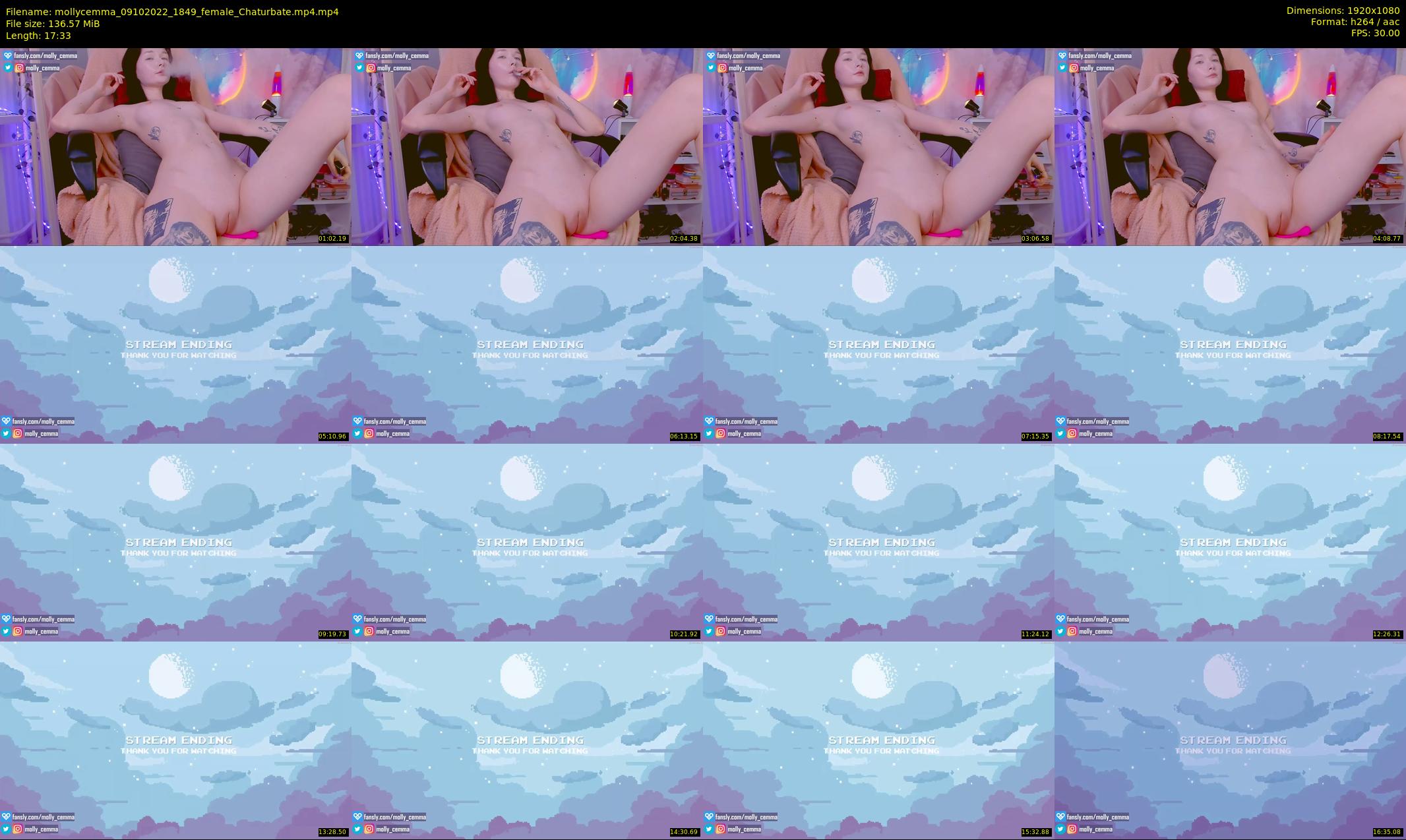 mollycemma — 18 minute Chaturbate female cam show recording, 1080p, Oct 9, 2022