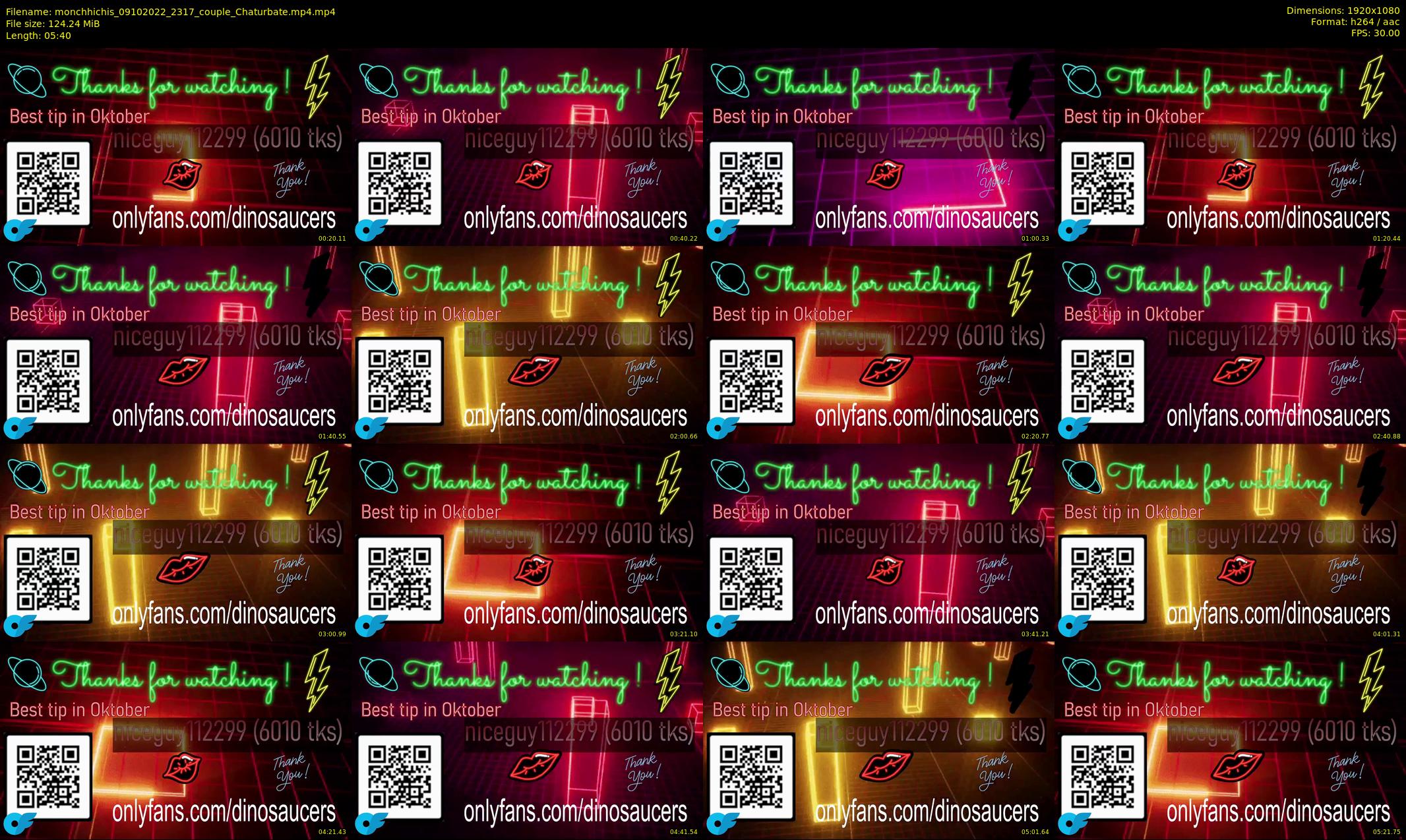 monchhichis — 6 minute Chaturbate couple cam show recording, 1080p, Oct 9, 2022