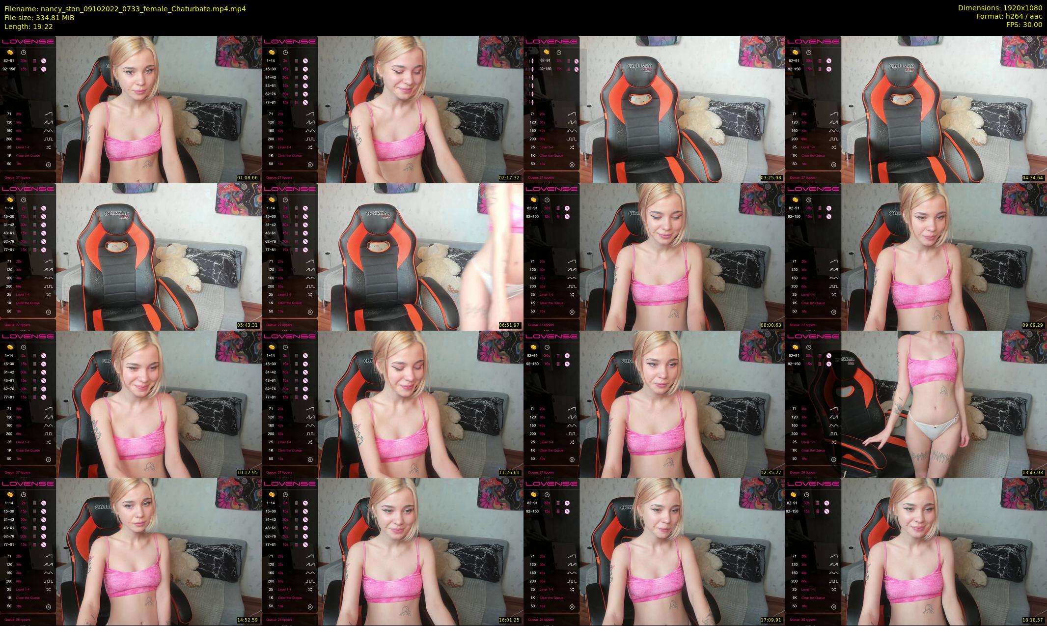 nancy_ston — 20 minute Chaturbate female cam show recording, 1080p, Oct 9, 2022