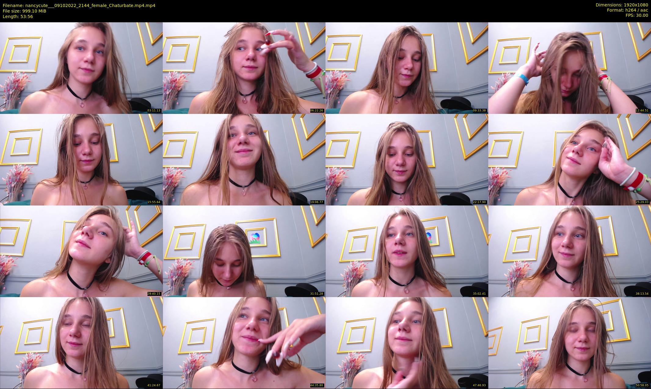 nancycute__ — 54 minute Chaturbate female cam show recording, 1080p, Oct 9, 2022