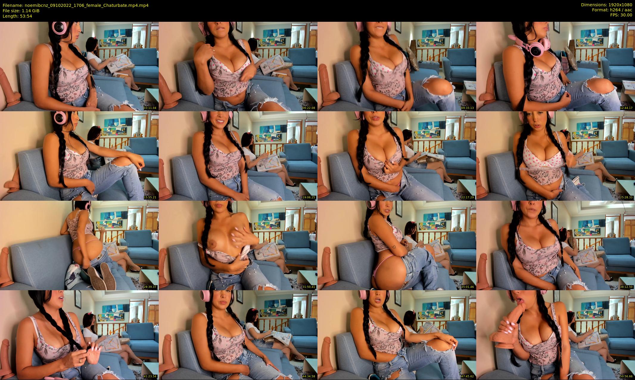noemibcnz — 54 minute Chaturbate couple cam show recording, 1080p, Oct 9, 2022