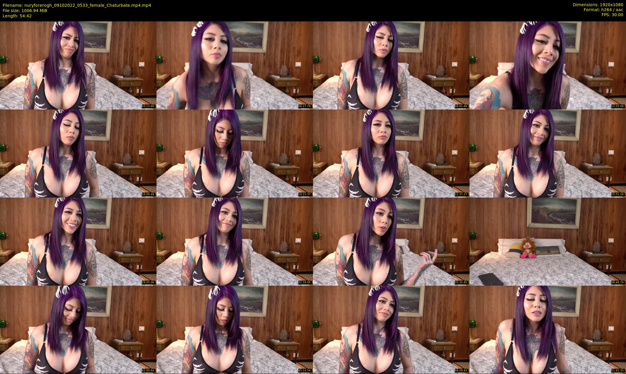 nuryforerogh — 55 minute Chaturbate female cam show recording, 1080p, Oct 9, 2022