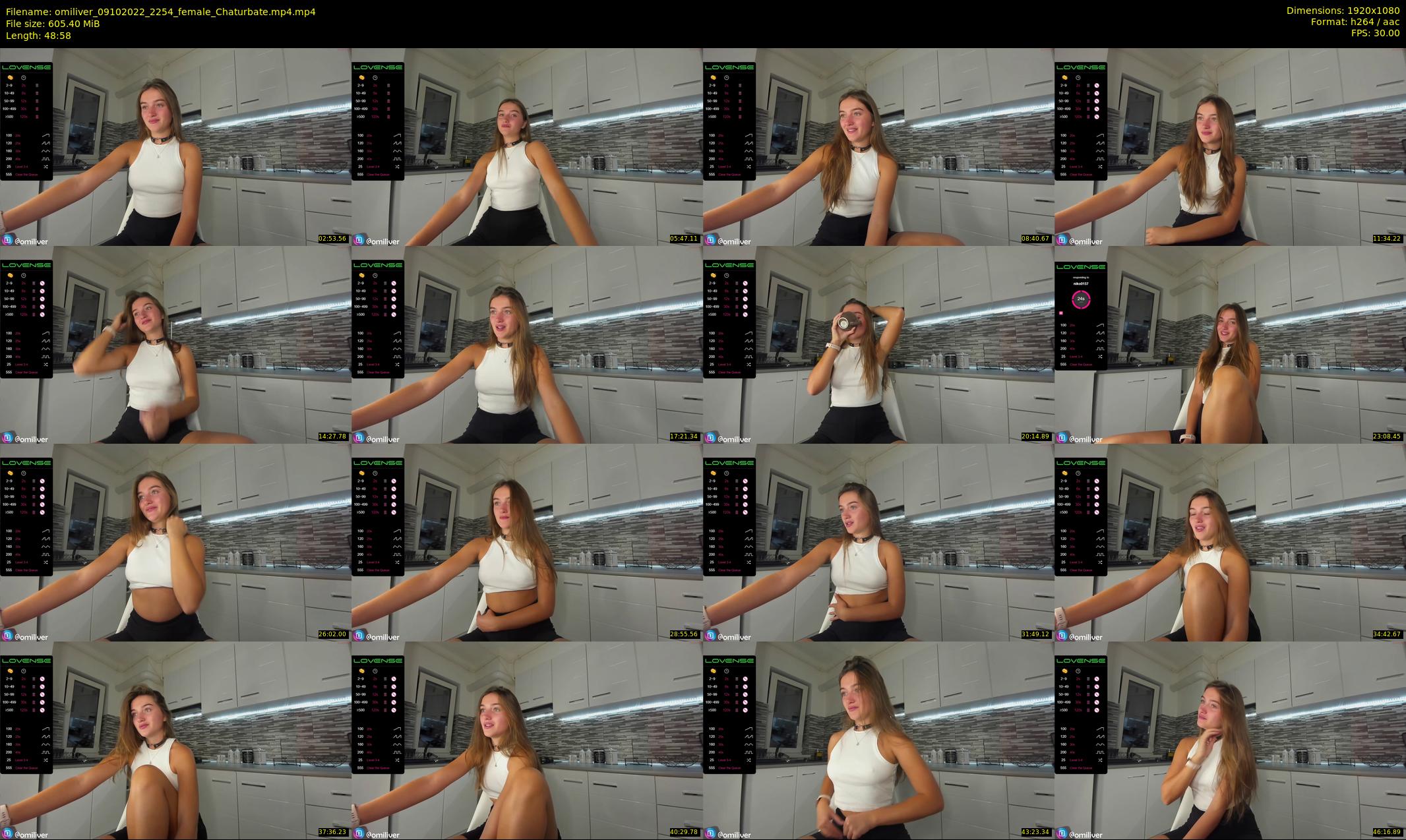 omiliver — 49 minute Chaturbate female cam show recording, 1080p, Oct 9, 2022