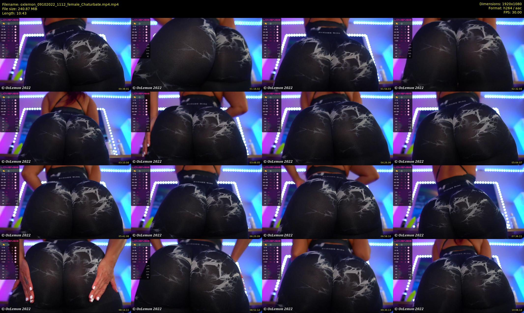oxlemon — 11 minute Chaturbate female cam show recording, 1080p, Oct 9, 2022