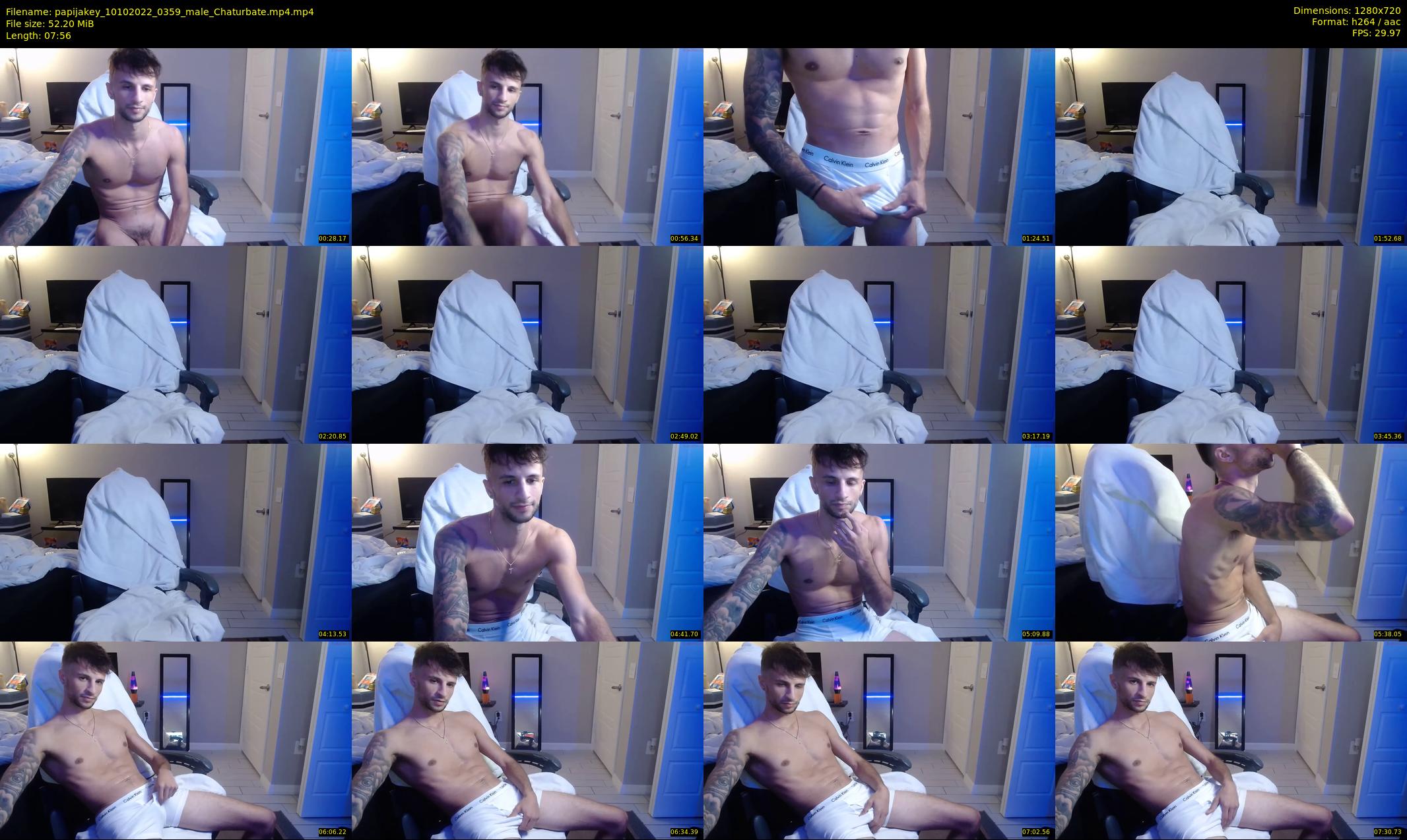 papijakey — 8 minute Chaturbate male cam show recording, 720p, Oct 10, 2022