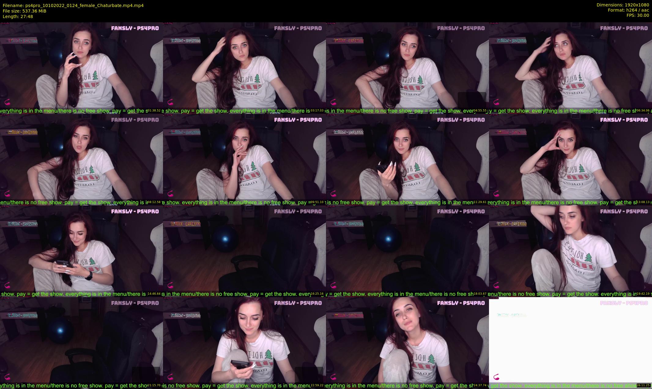 ps4pro — 28 minute Chaturbate female cam show recording, 1080p, Oct 10, 2022
