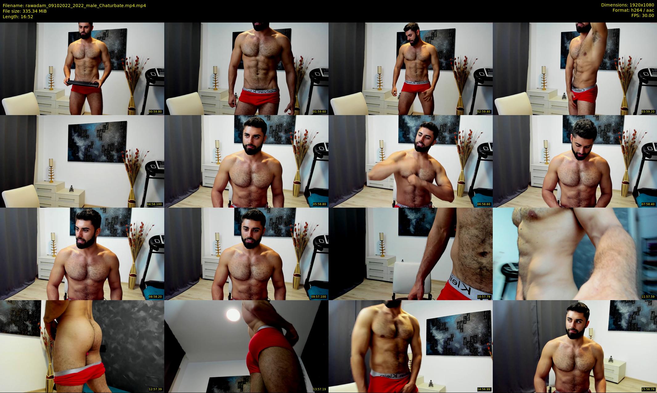 rawadam — 17 minute Chaturbate male cam show recording, 1080p, Oct 9, 2022