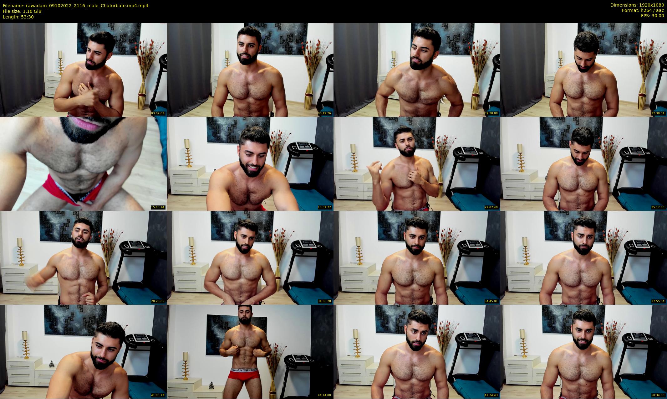rawadam — 54 minute Chaturbate male cam show recording, 1080p, Oct 9, 2022