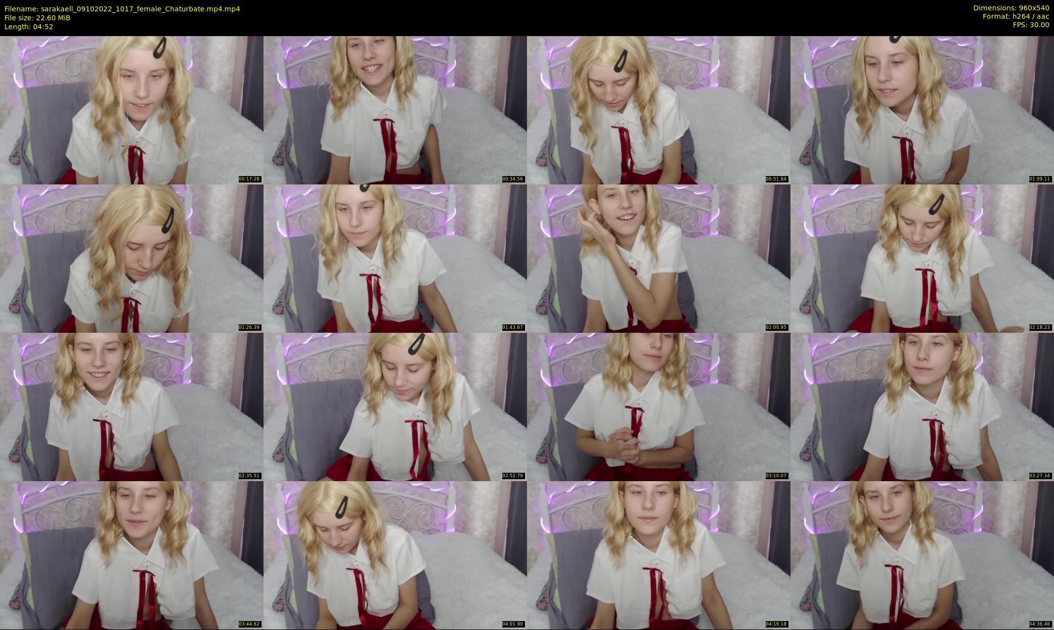 sarakaell — 5 minute Chaturbate female cam show recording, 480p, Oct 9, 2022