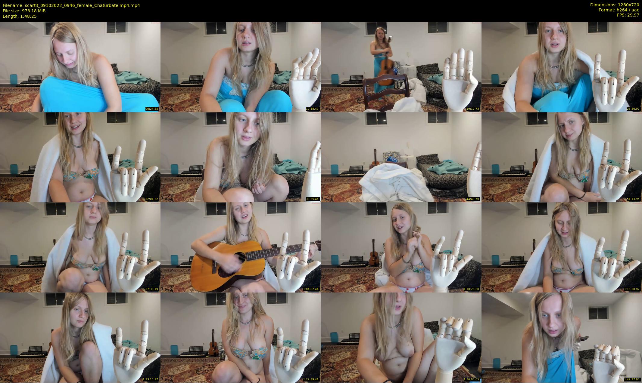 scartit — 109 minute Chaturbate female cam show recording, 720p, Oct 9, 2022