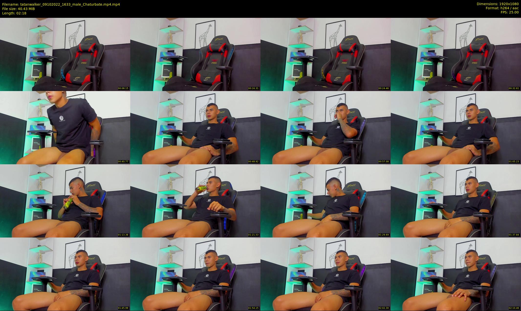 tatanwalker — 3 minute Chaturbate male cam show recording, 1080p, Oct 9, 2022