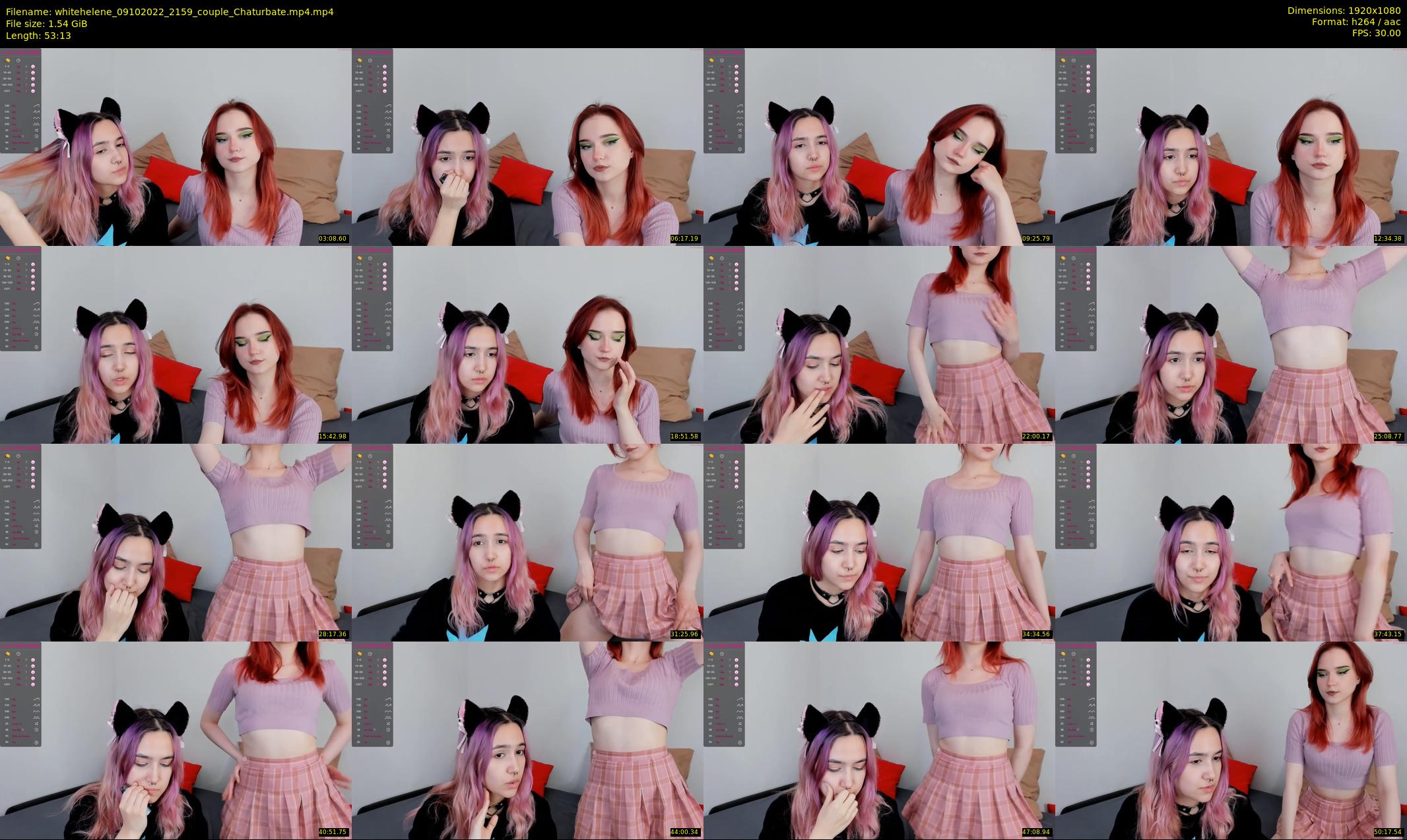 whitehelene — 54 minute Chaturbate female cam show recording, 1080p, Oct 9, 2022