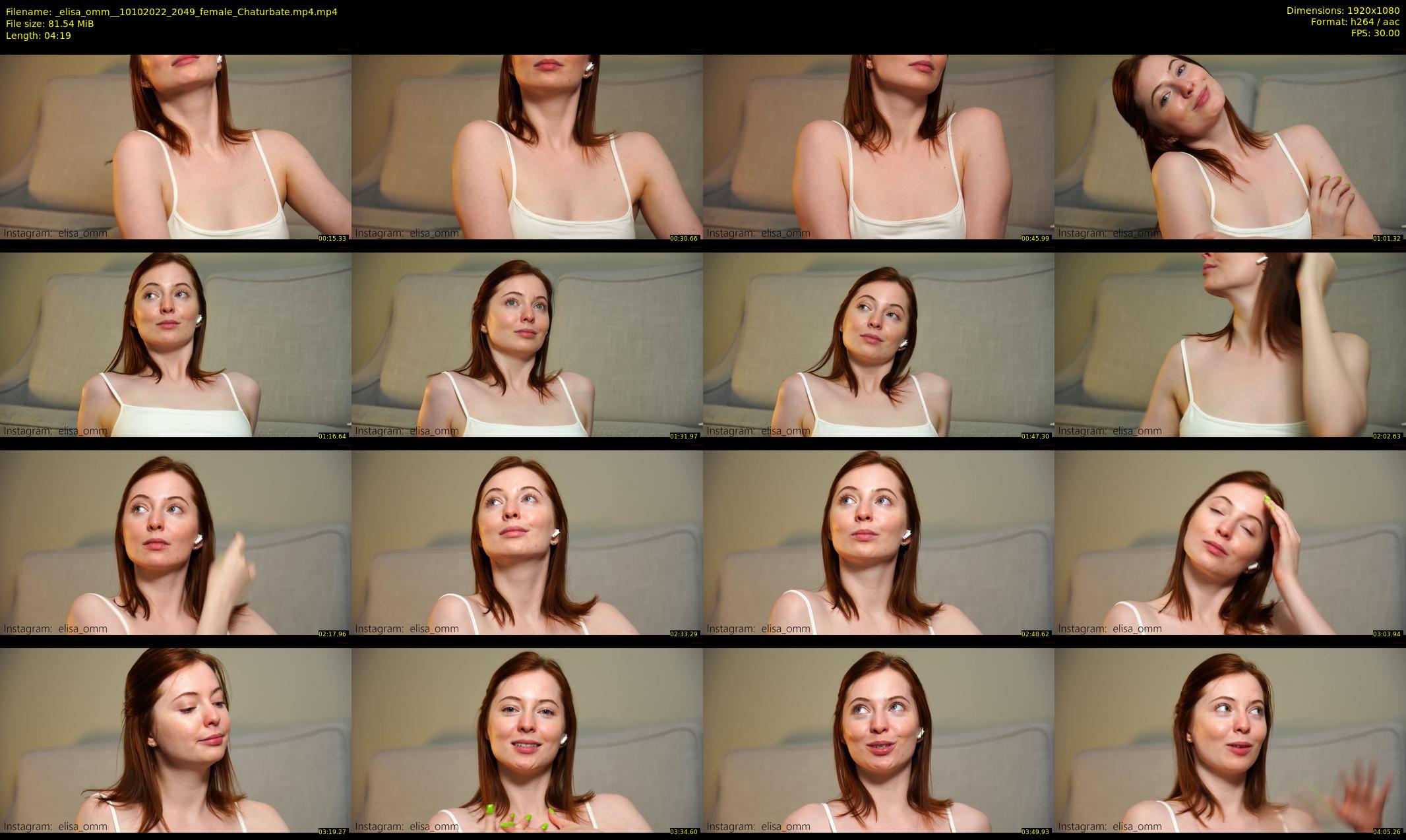 _elisa_omm_ — 5 minute Chaturbate female cam show recording, 1080p, Oct 10, 2022