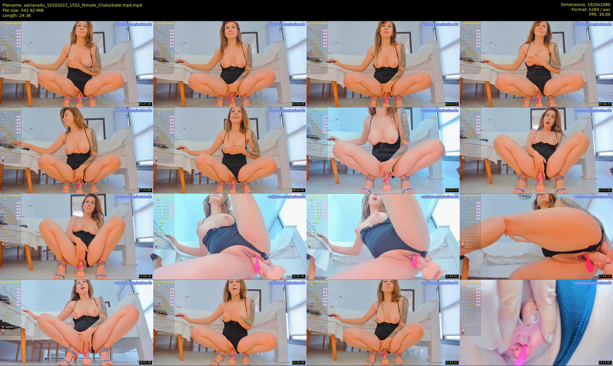 aariana4u — 25 minute Chaturbate female cam show recording, 1080p, Oct 10, 2022