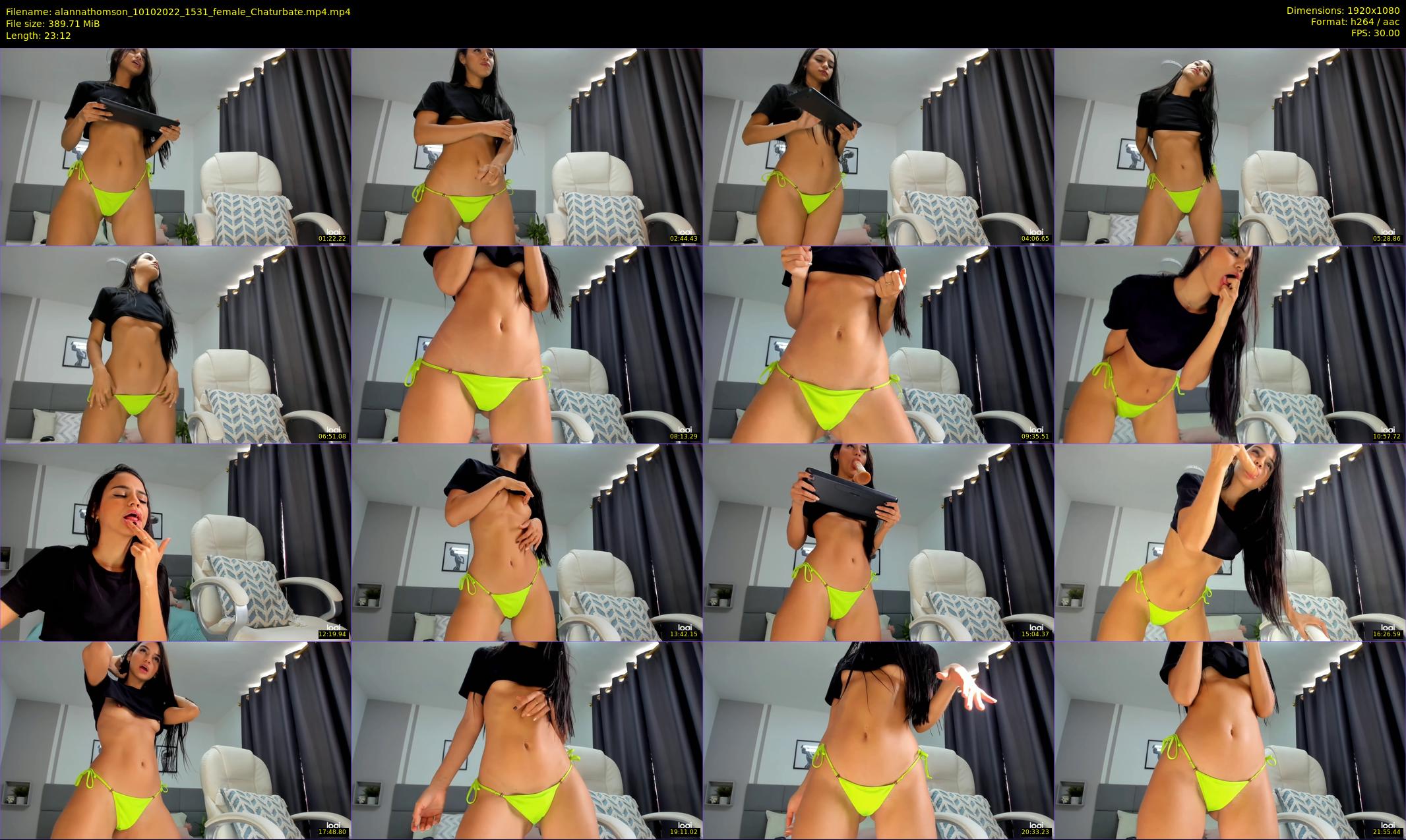 alannathomson — 24 minute Chaturbate female cam show recording, 1080p, Oct 10, 2022