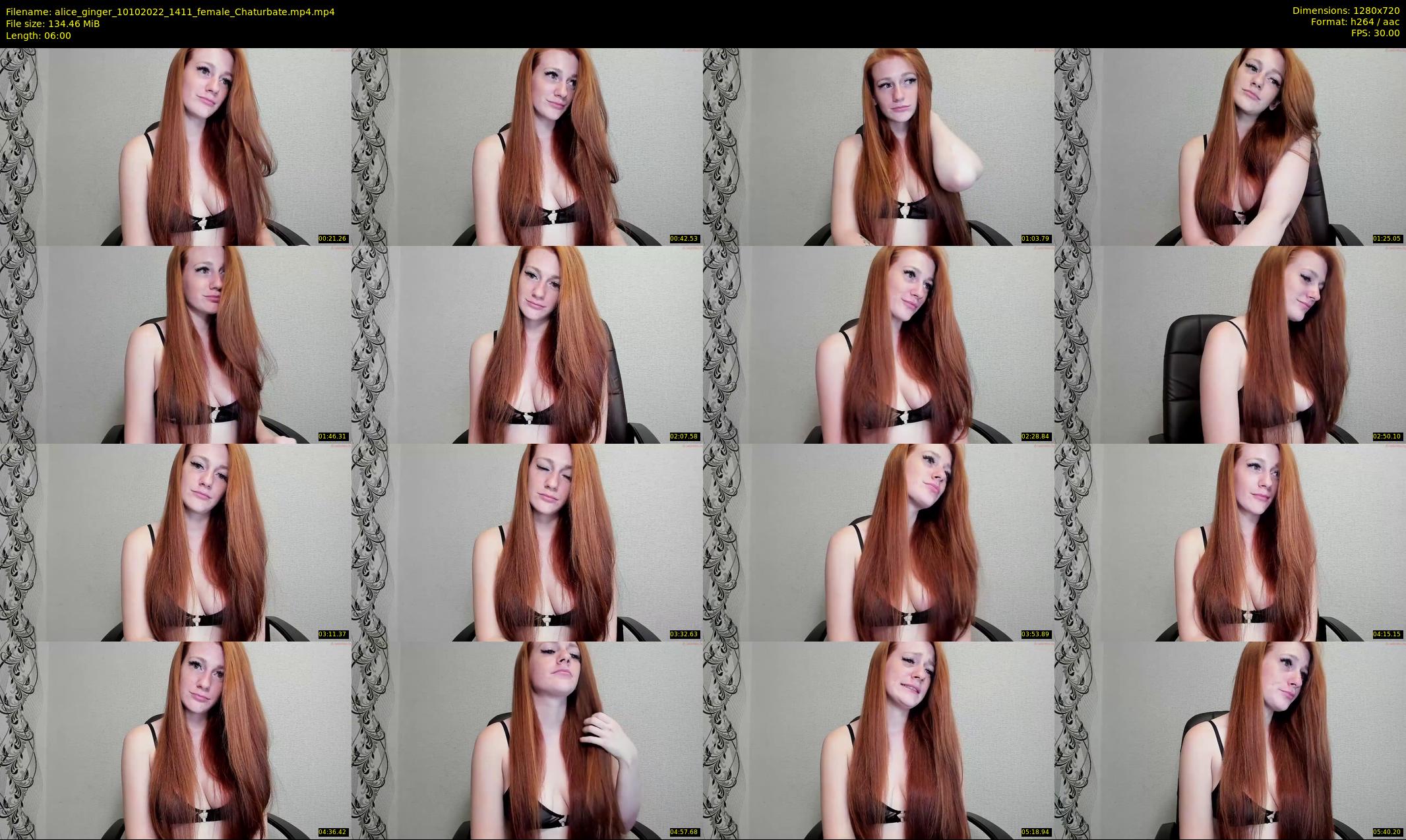 alice_ginger — 6 minute Chaturbate female cam show recording, 720p, Oct 10, 2022