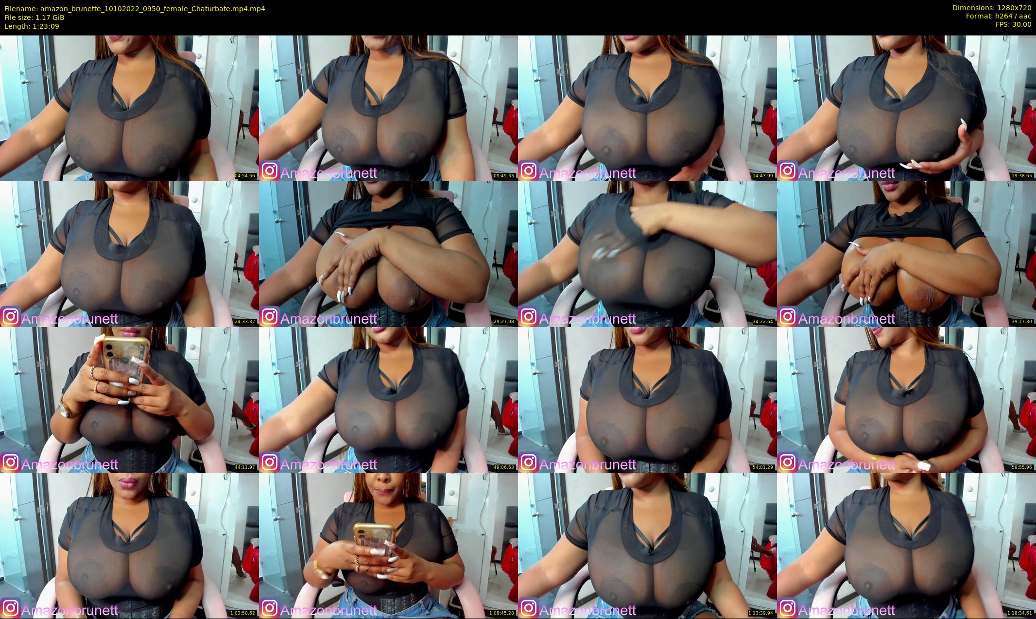 amazon_brunette — 84 minute Chaturbate female cam show recording, 720p, Oct 10, 2022