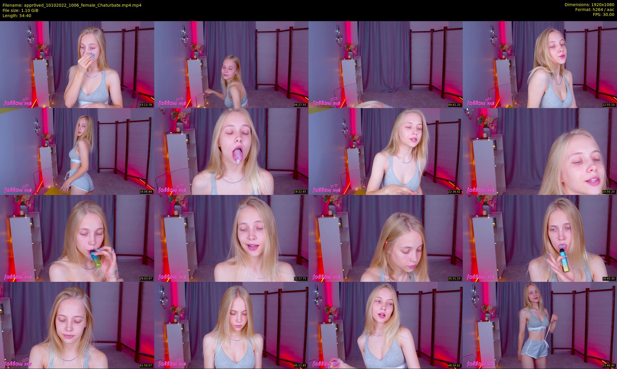 appr0ved — 55 minute Chaturbate female cam show recording, 1080p, Oct 10, 2022