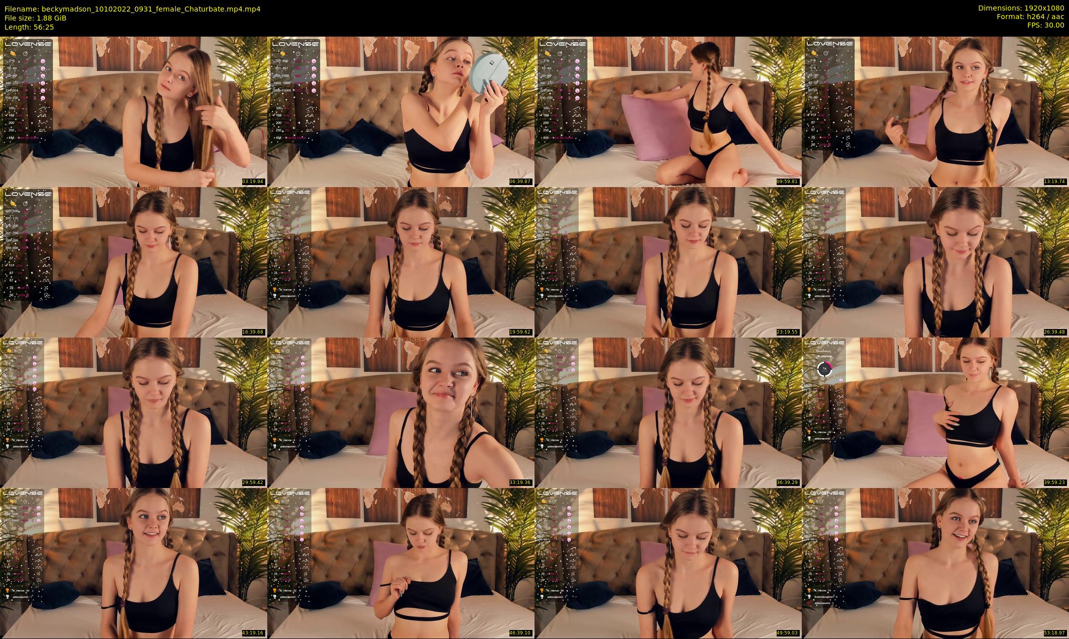 beckymadson — 57 minute Chaturbate female cam show recording, 1080p, Oct 10, 2022