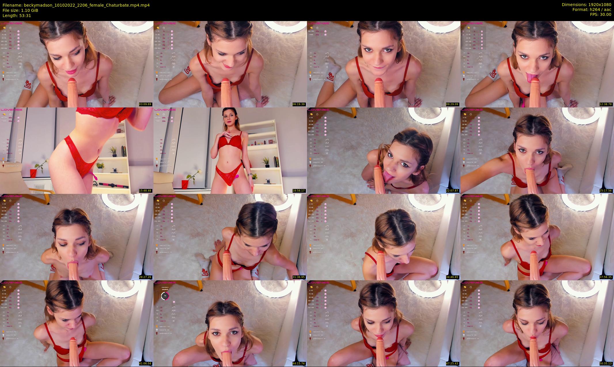 beckymadson — 54 minute Chaturbate female cam show recording, 1080p, Oct 10, 2022