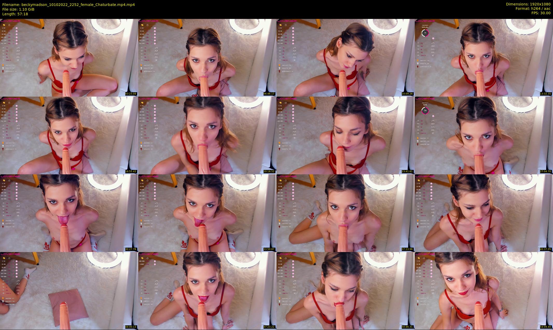 beckymadson — 58 minute Chaturbate female cam show recording, 1080p, Oct 10, 2022