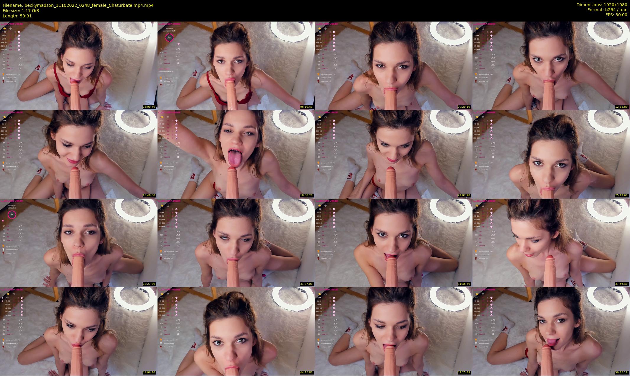 beckymadson — 54 minute Chaturbate female cam show recording, 1080p, Oct 11, 2022