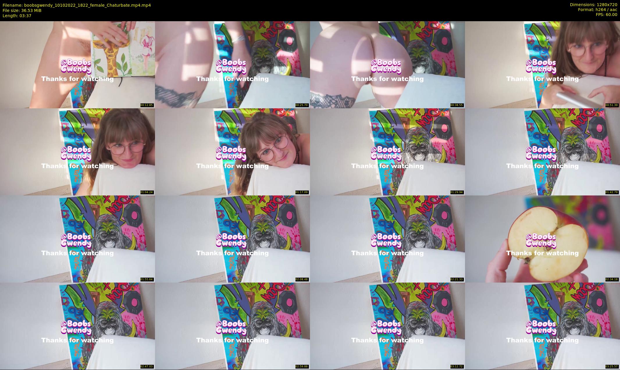 boobsgwendy — 4 minute Chaturbate female cam show recording, 720p, Oct 10, 2022