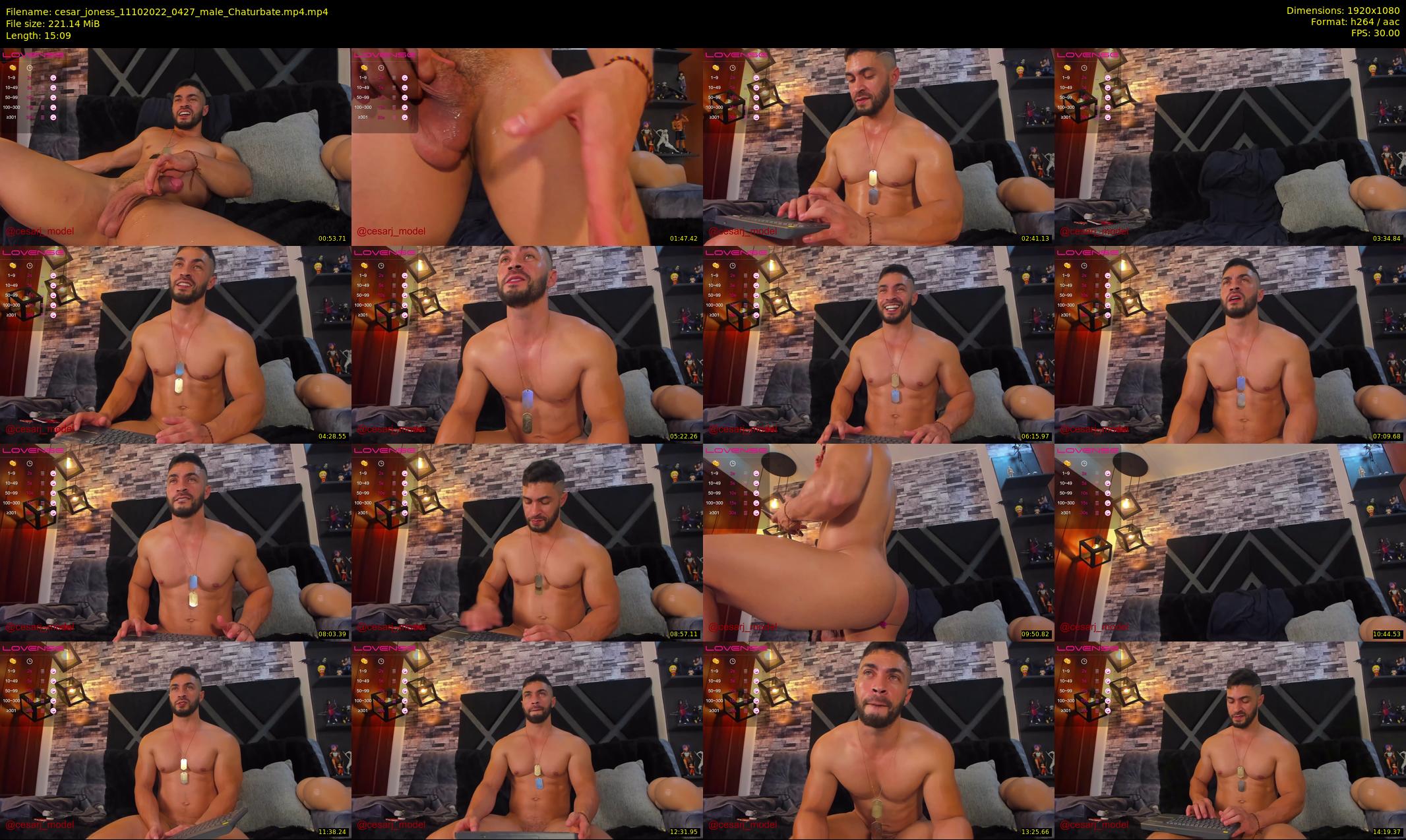 cesar_joness — 16 minute Chaturbate male cam show recording, 1080p, Oct 11, 2022
