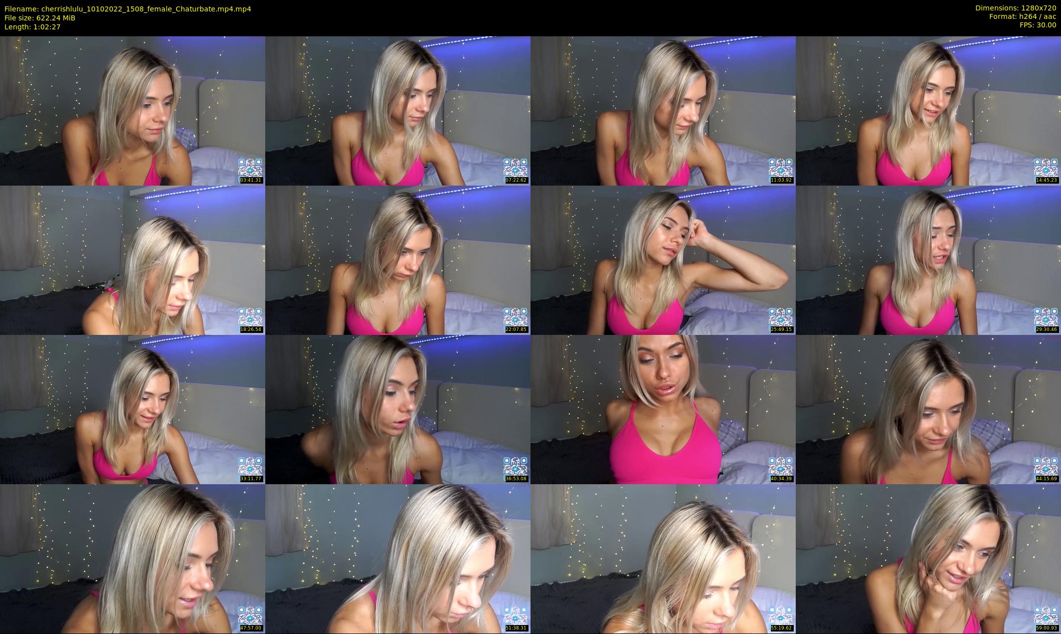 cherrishlulu — 63 minute Chaturbate female cam show recording, 720p, Oct 10, 2022