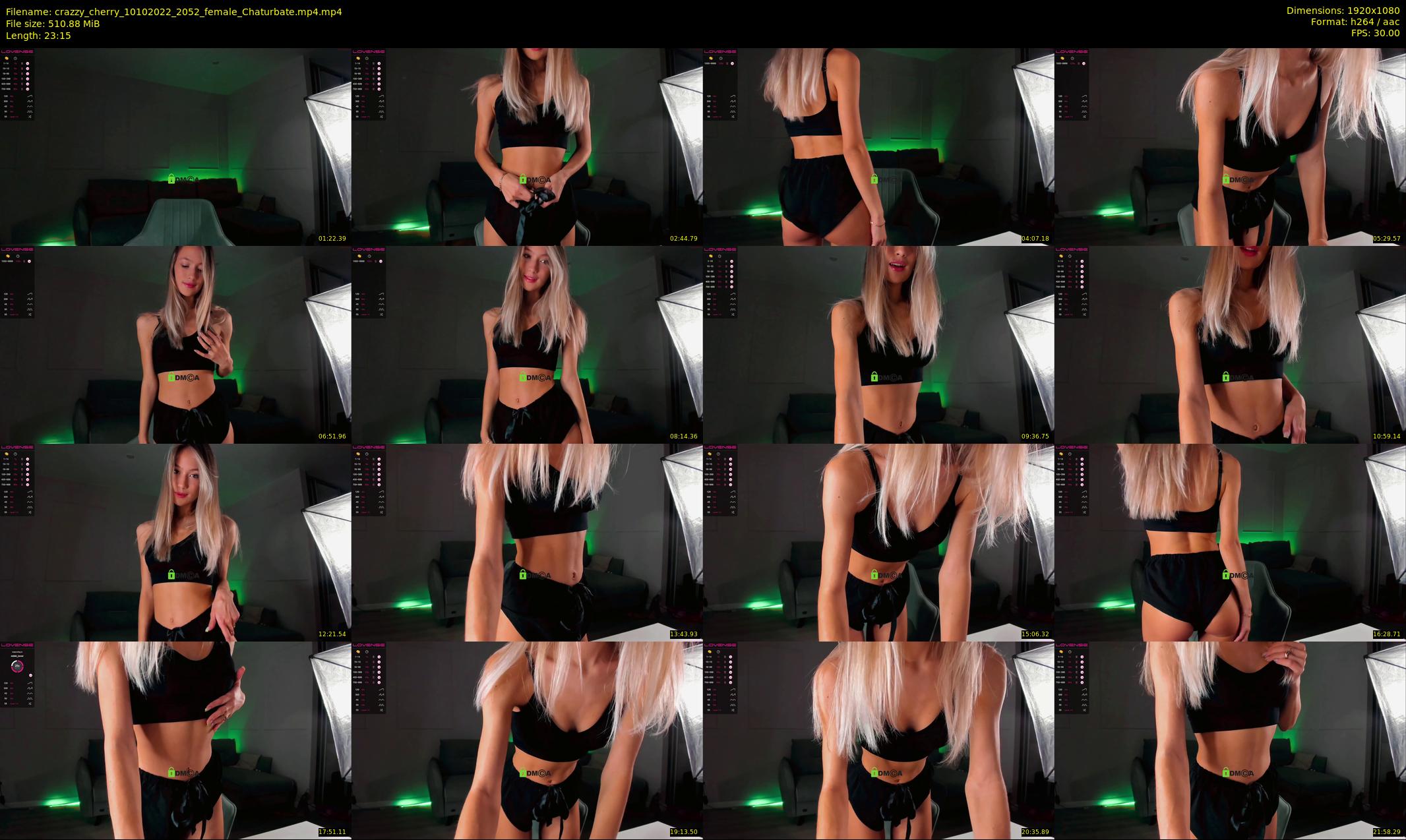 crazzy_cherry — 24 minute Chaturbate female cam show recording, 1080p, Oct 10, 2022