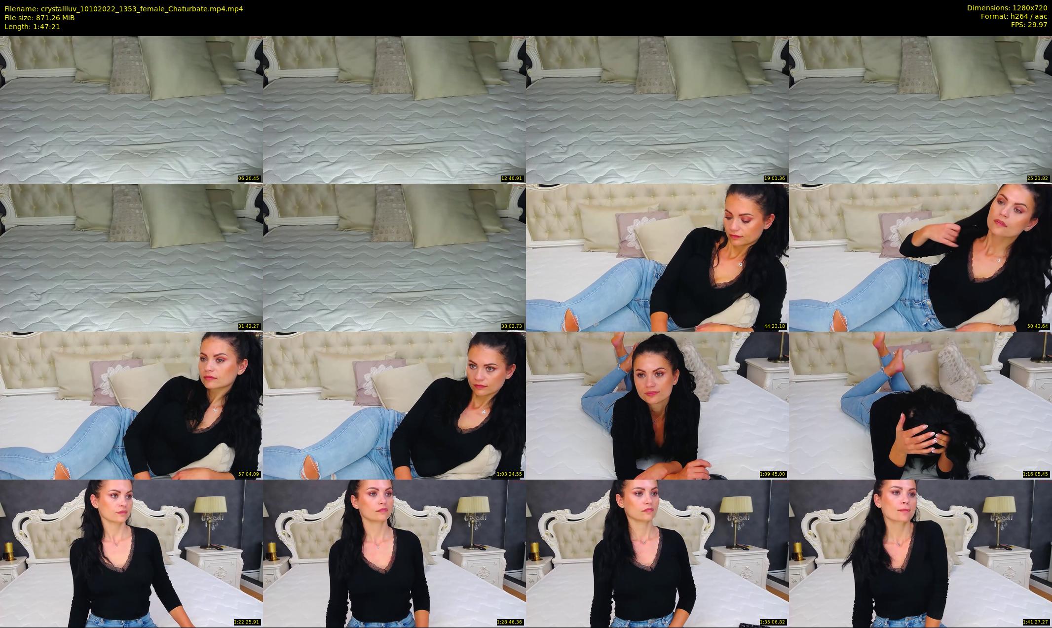 crystallluv — 108 minute Chaturbate female cam show recording, 720p, Oct 10, 2022