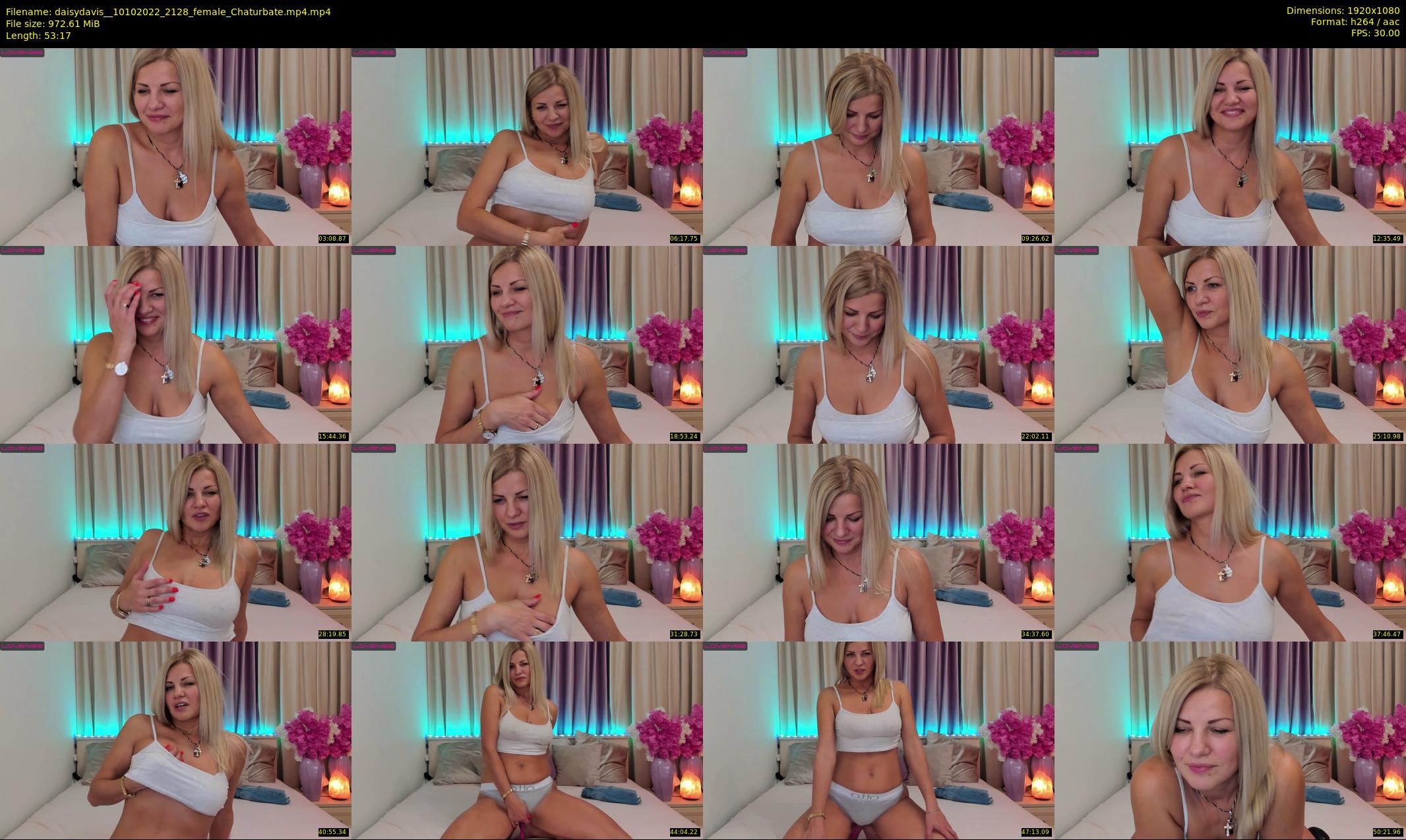 daisydavis_ — 54 minute Chaturbate female cam show recording, 1080p, Oct 10, 2022