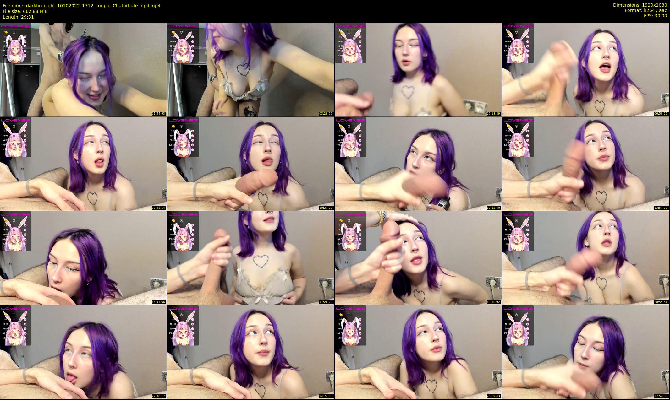 darkfirenight — 30 minute Chaturbate couple cam show recording, 1080p, Oct 10, 2022